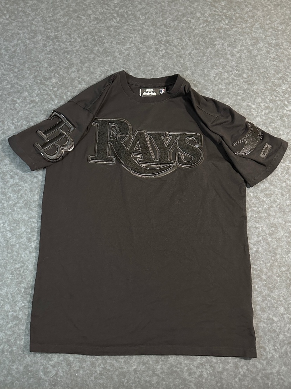 Tampa Bay Rays Pro Standard Luxury Athletic Black Short Sleeve T Shirt Size S